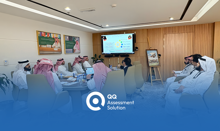 تعزيز التحول الرقمي في التقييم الجامعي: اجتماع فريق QQ مع قيادات جامعة المعرفة للمناقشة حول أحدث حلول التقييم الإلكتروني